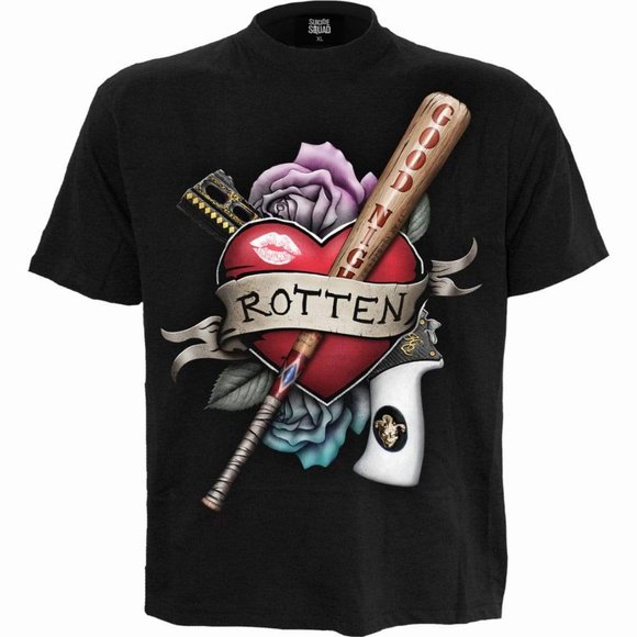 harley quinn rotten suicide squad men t shirt - Picture 1 of 3